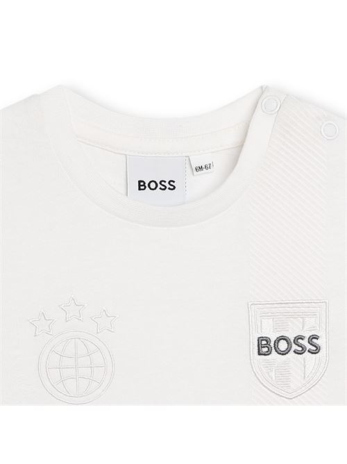 T-shirt bianca a manica corta HUGO BOSS | J50608BIANCO